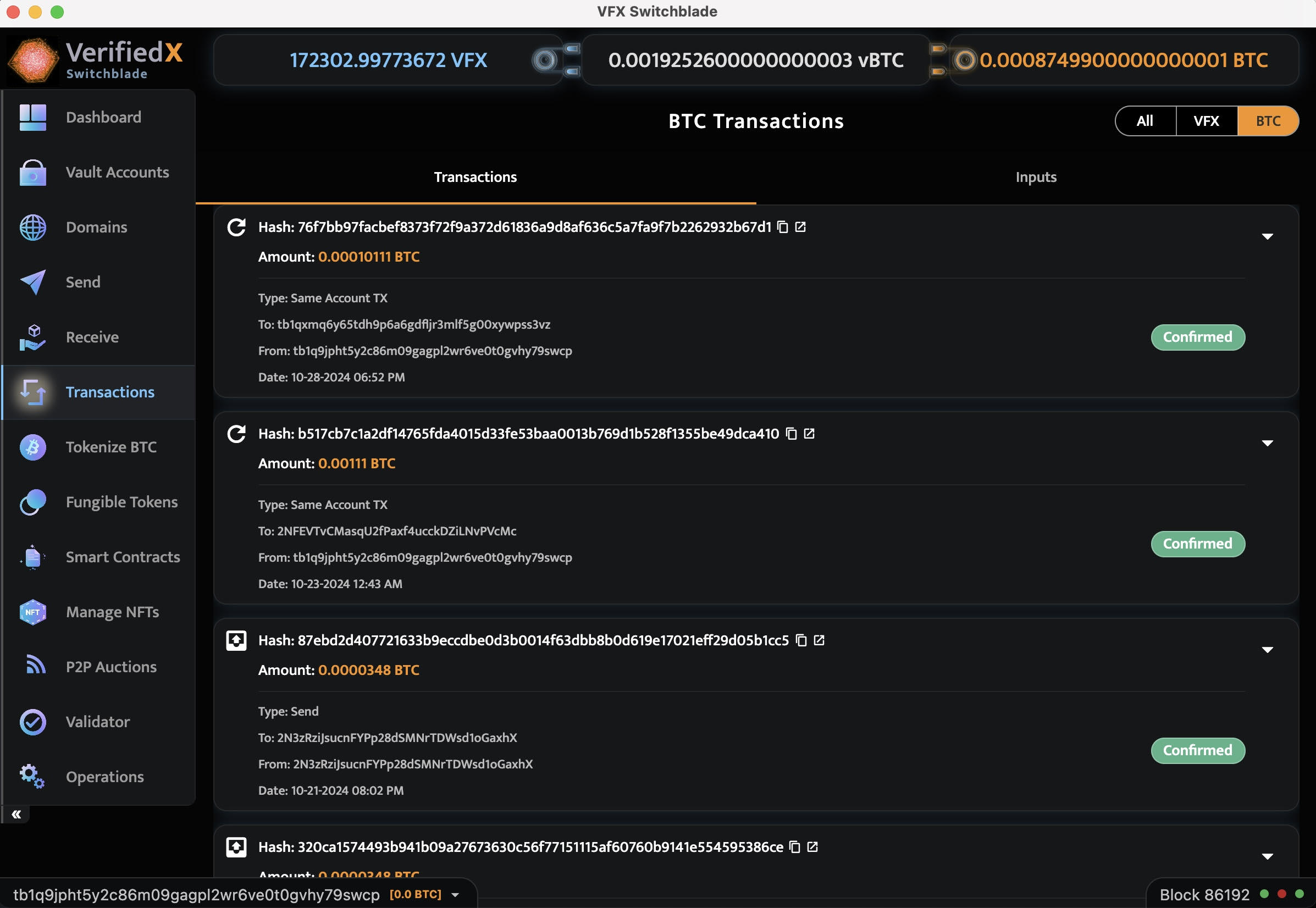 BTC Transactions